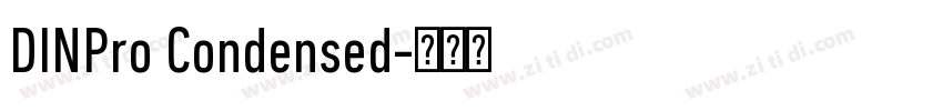 DINPro Condensed字体转换